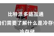 比特派多链互通 咱们需要了解什么是冷存储