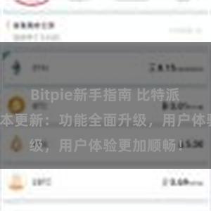 Bitpie新手指南 比特派钱包最新版本更新：功能全面升级，用户体验更加顺畅！