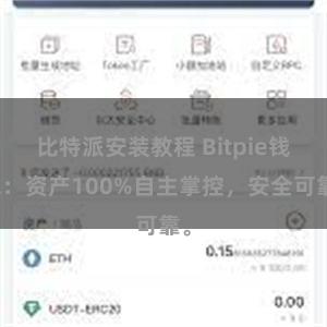 比特派安装教程 Bitpie钱包：资产100%自主掌控，安全可靠。