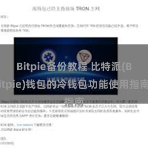 Bitpie备份教程 比特派(Bitpie)钱包的冷钱包功能使用指南