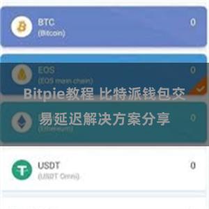 Bitpie教程 比特派钱包交易延迟解决方案分享