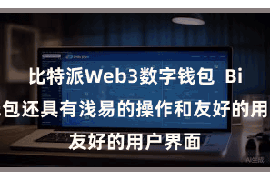 比特派Web3数字钱包  Bitpie钱包还具有浅易的操作和友好的用户界面